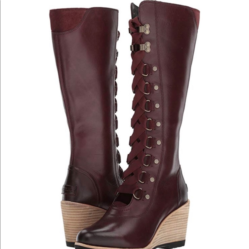 Sorel Women’s After Hours Tall Wedge Boots Sz 7.5